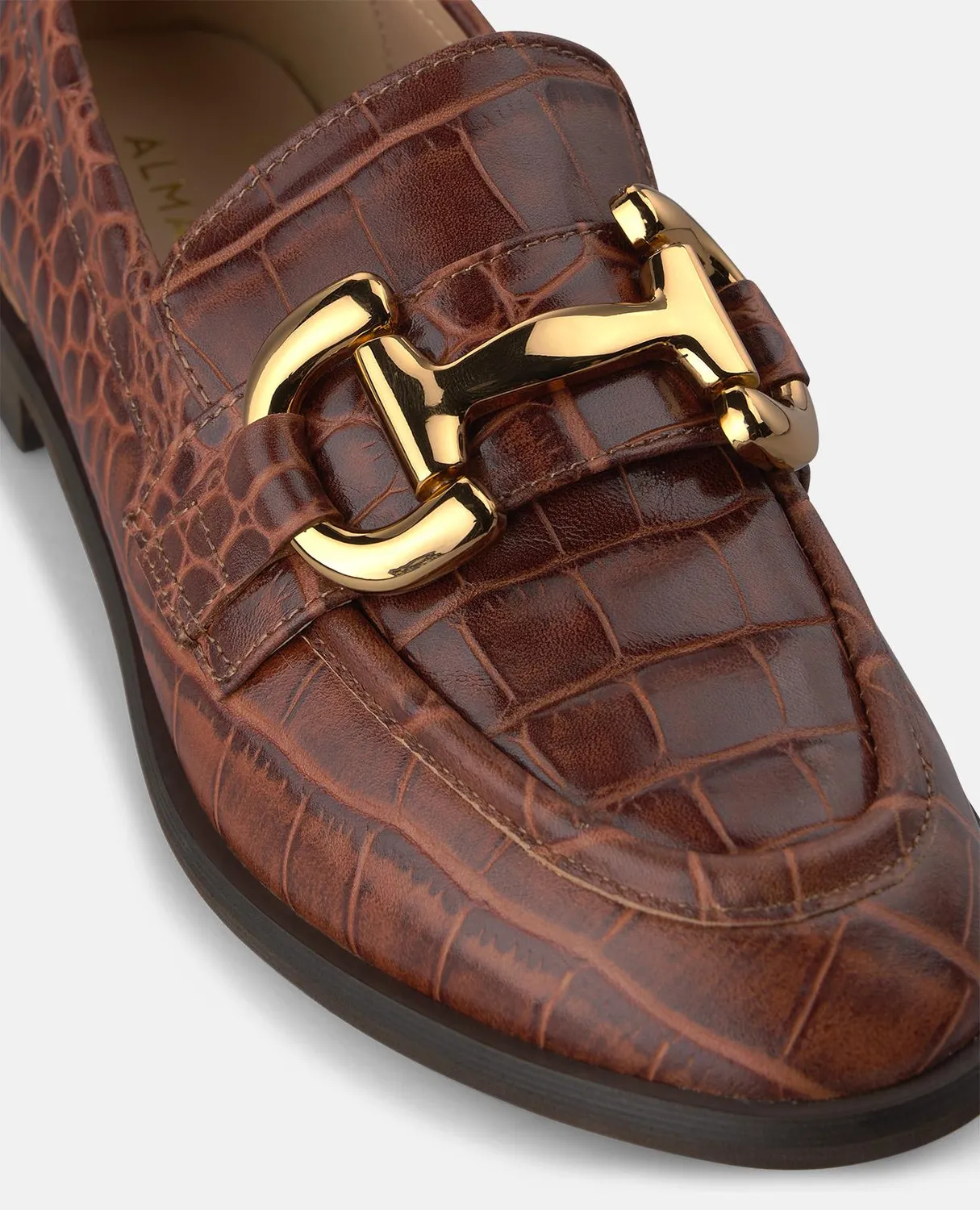 Alma en Pena I260122C mocassins camel cuir véritable