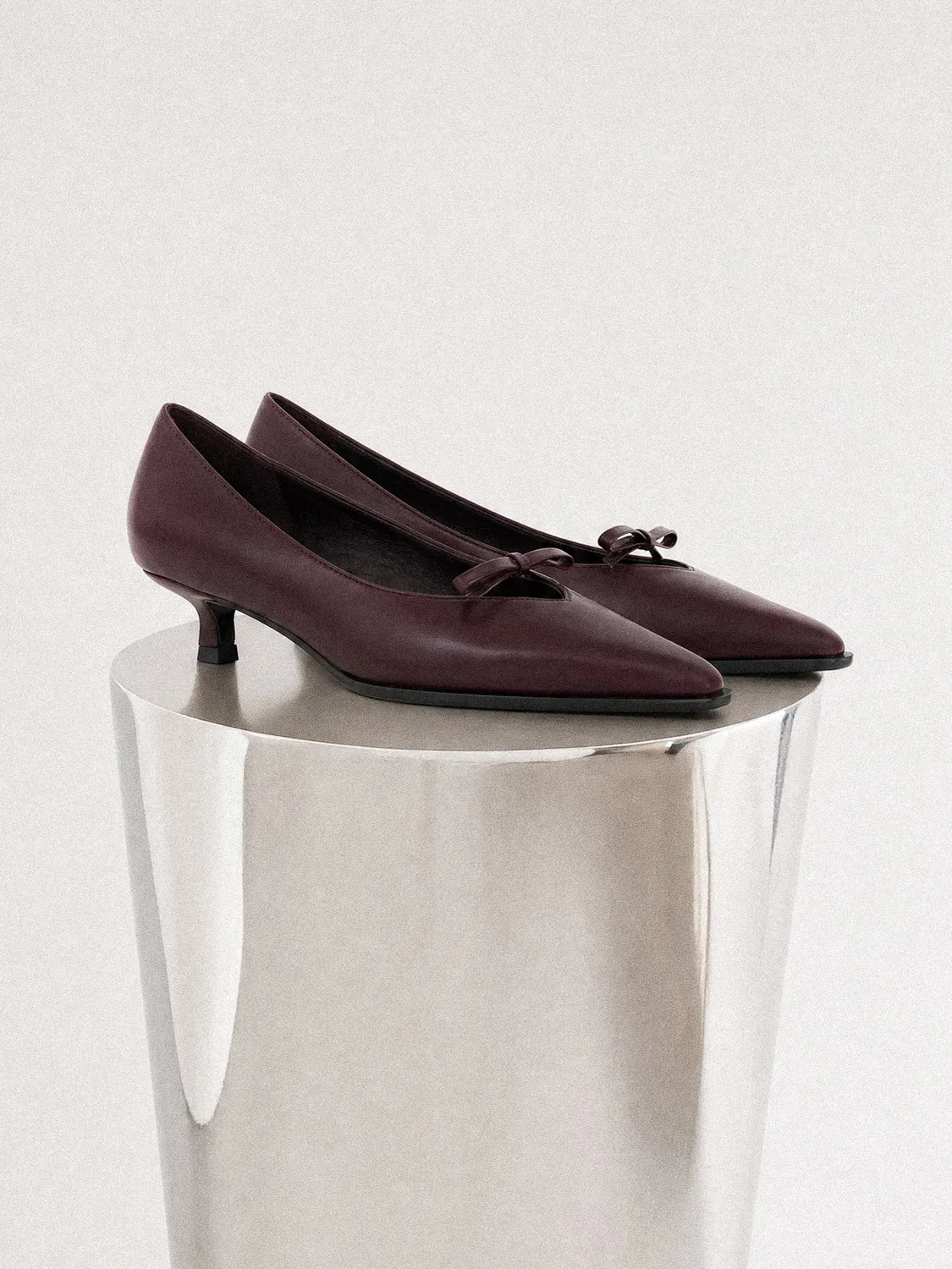 Mi/Mai Preston Burgundy escarpins bordeaux nœud