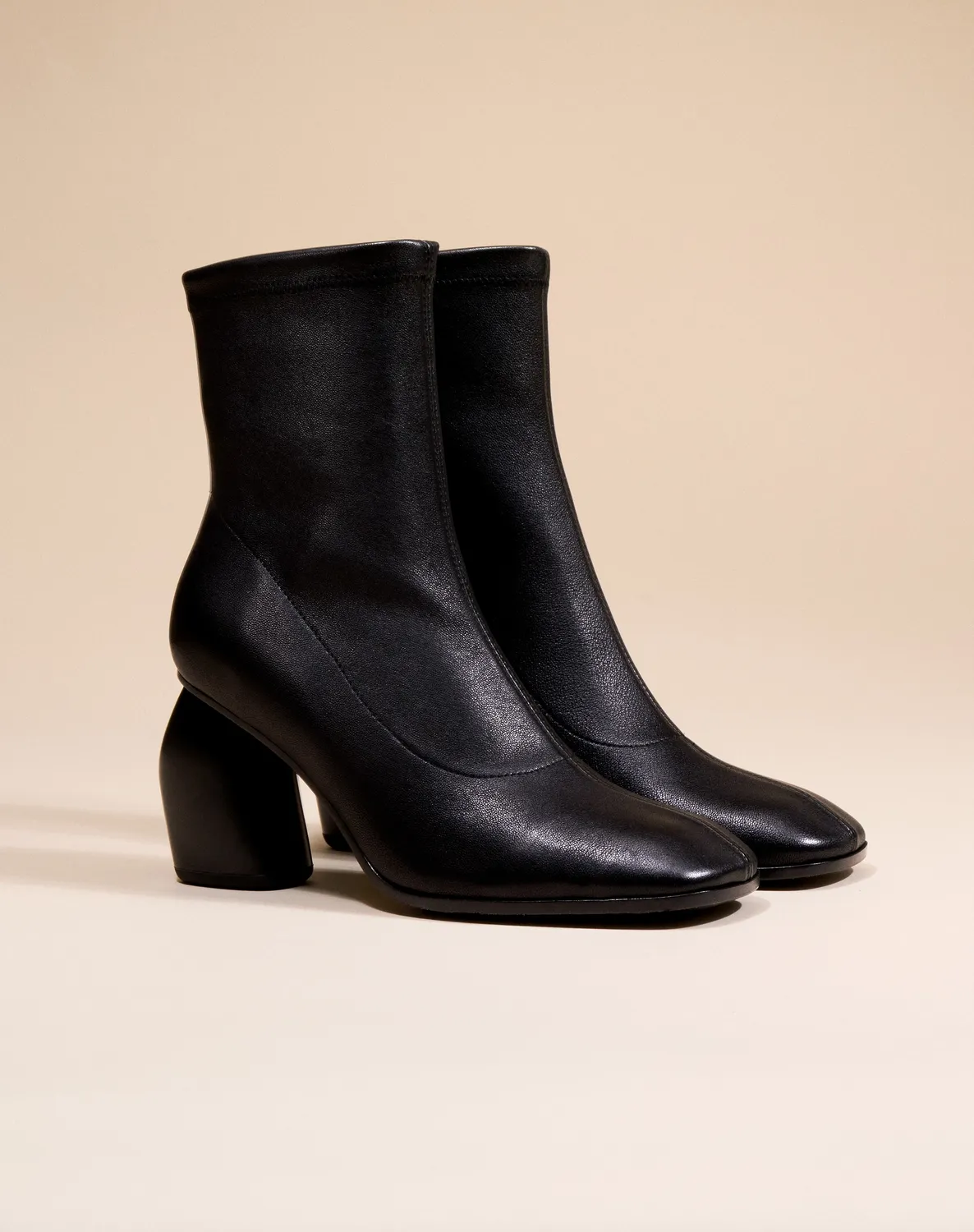 Mi/Mai Rasmus High Black Lamb bottines talon haut