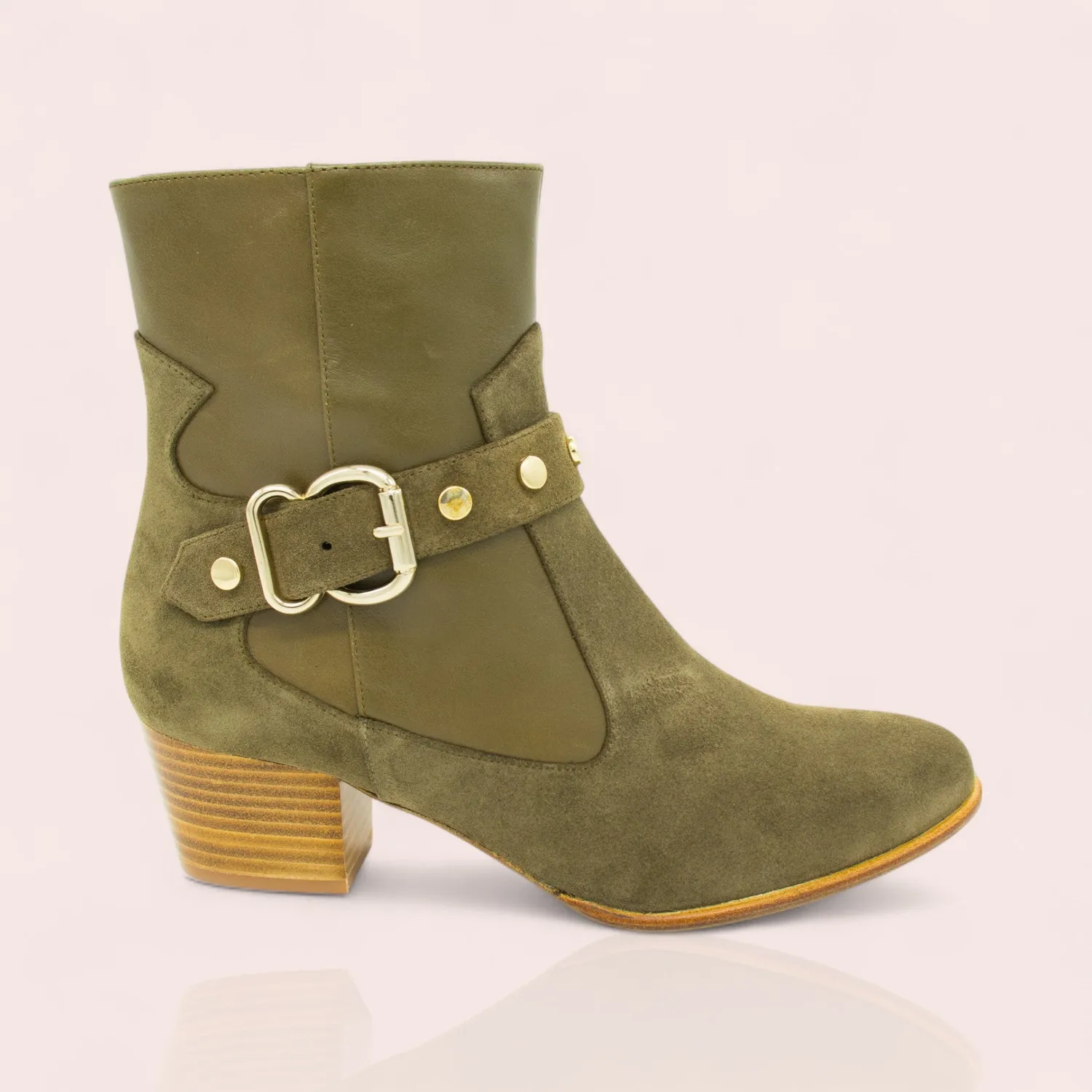 Karine Arabian TEXAS boots cuir violet 38 talon 50mm