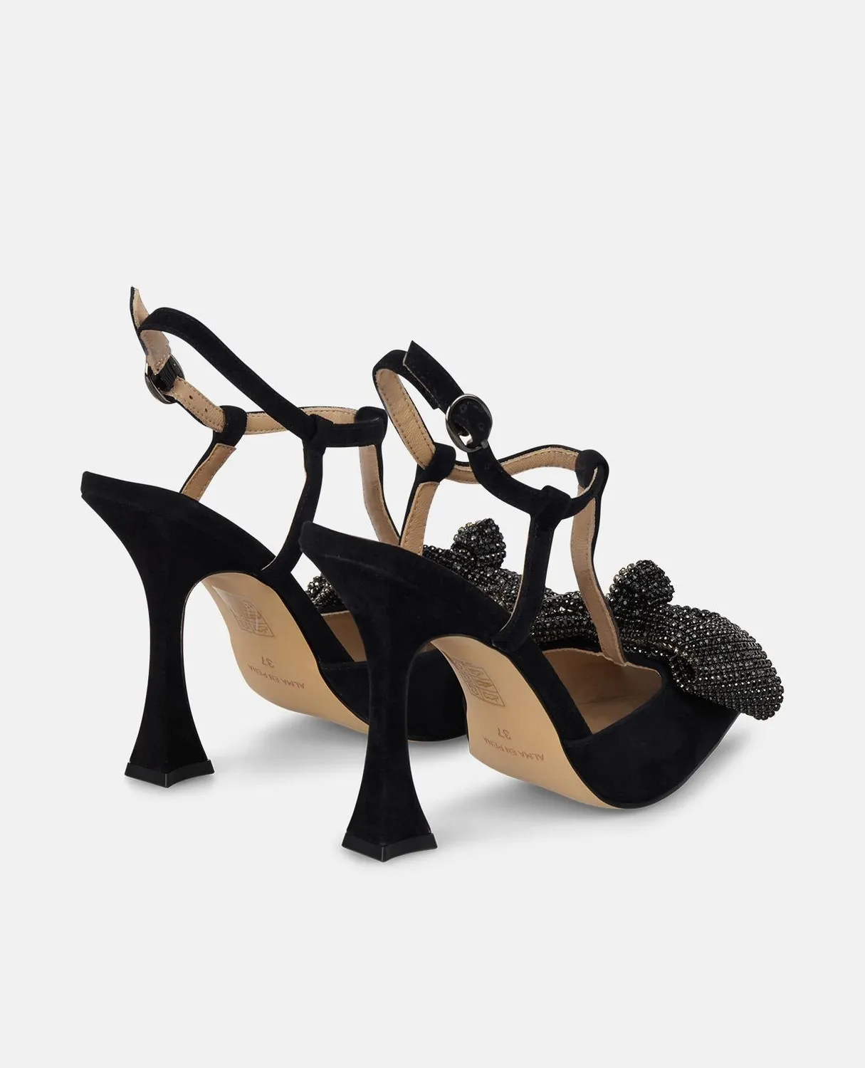 Alma en Pena I250468 escarpins noirs talon fin 11 cm