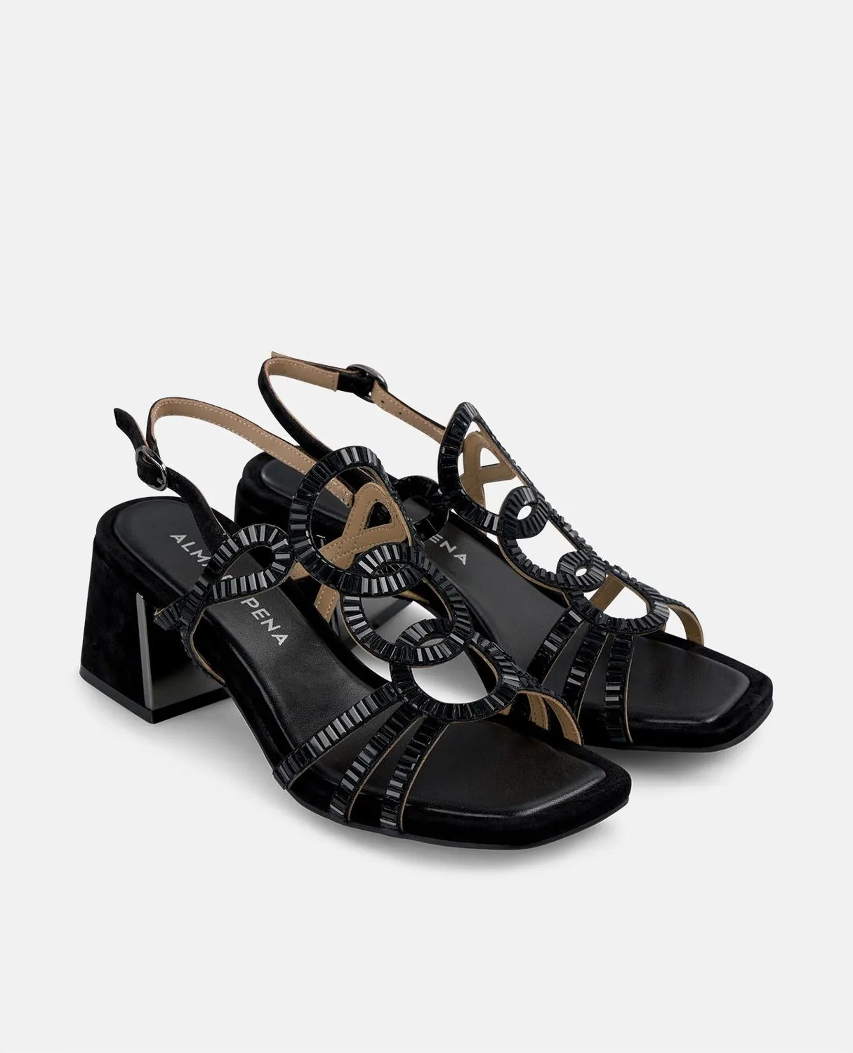 Alma en Pena V250969 sandales noires talon 6 cm