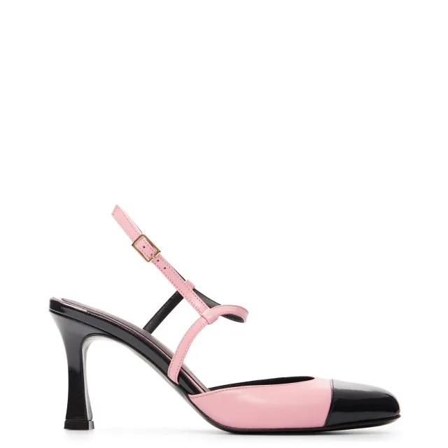Maison Ernest Ariane 75 sandale rose pastel cuir