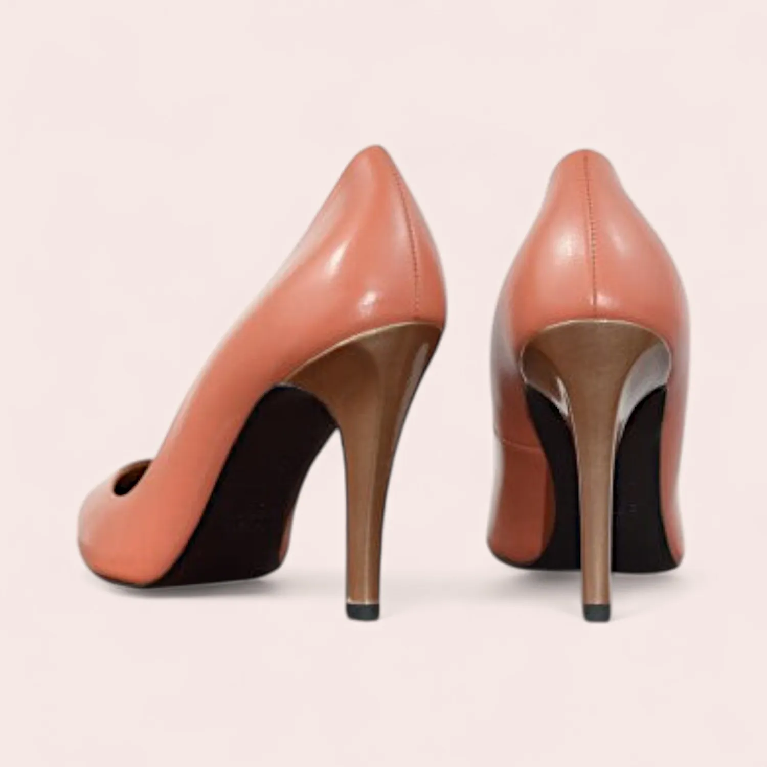 Karine Arabian PUMP escarpins pêche 37.5 cuir