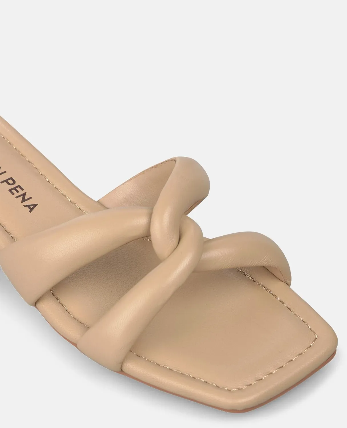Alma en Pena V268608 sandales plates cuir sable