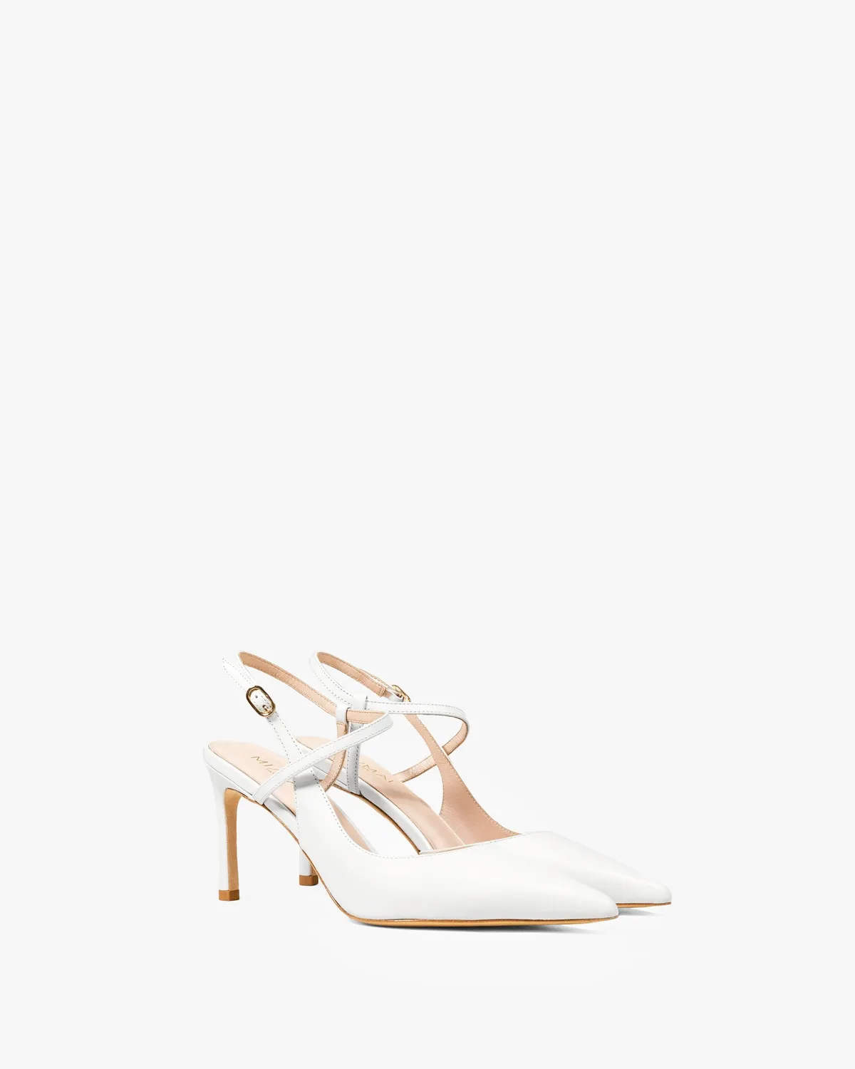 Mi/Mai Emy Pure White escarpins cuir blanc