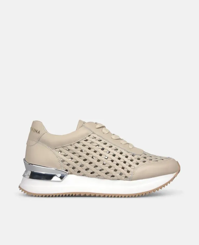 Alma en Pena V260356 sneakers blancs cuir plateforme