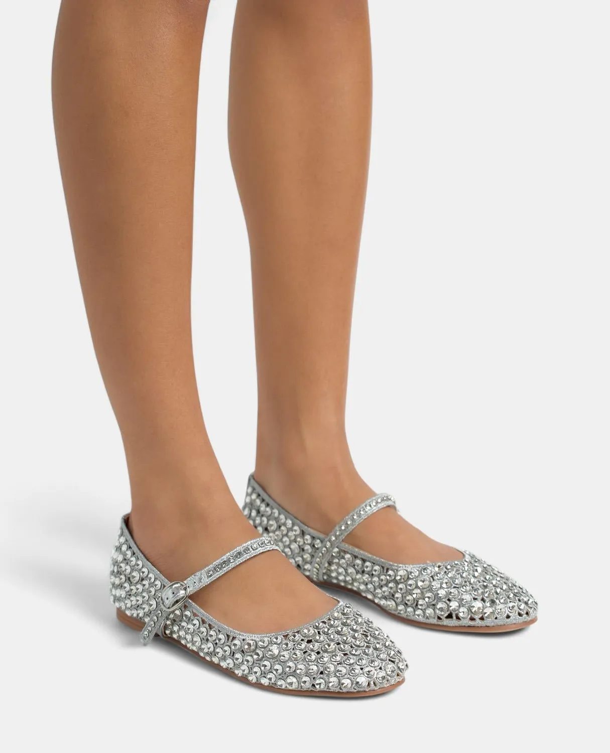 Alma en Pena V250544 ballerines argenté strass