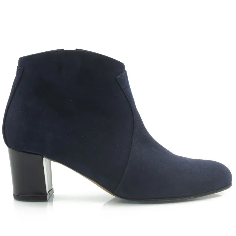 Bégum Paris Oxford bottine velours talon 5 cm