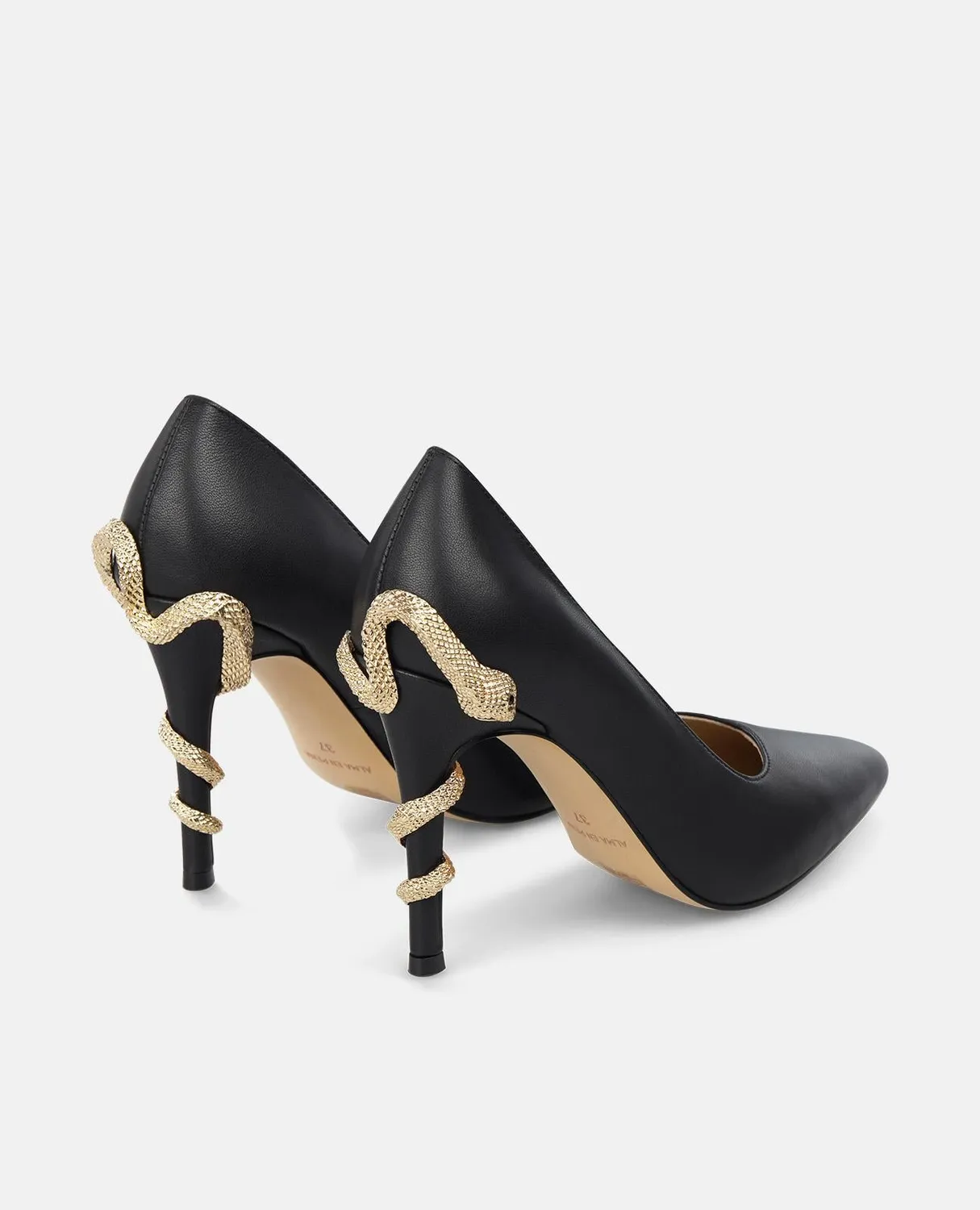 Alma en Pena I250441 escarpins doré cuir talon 9 cm