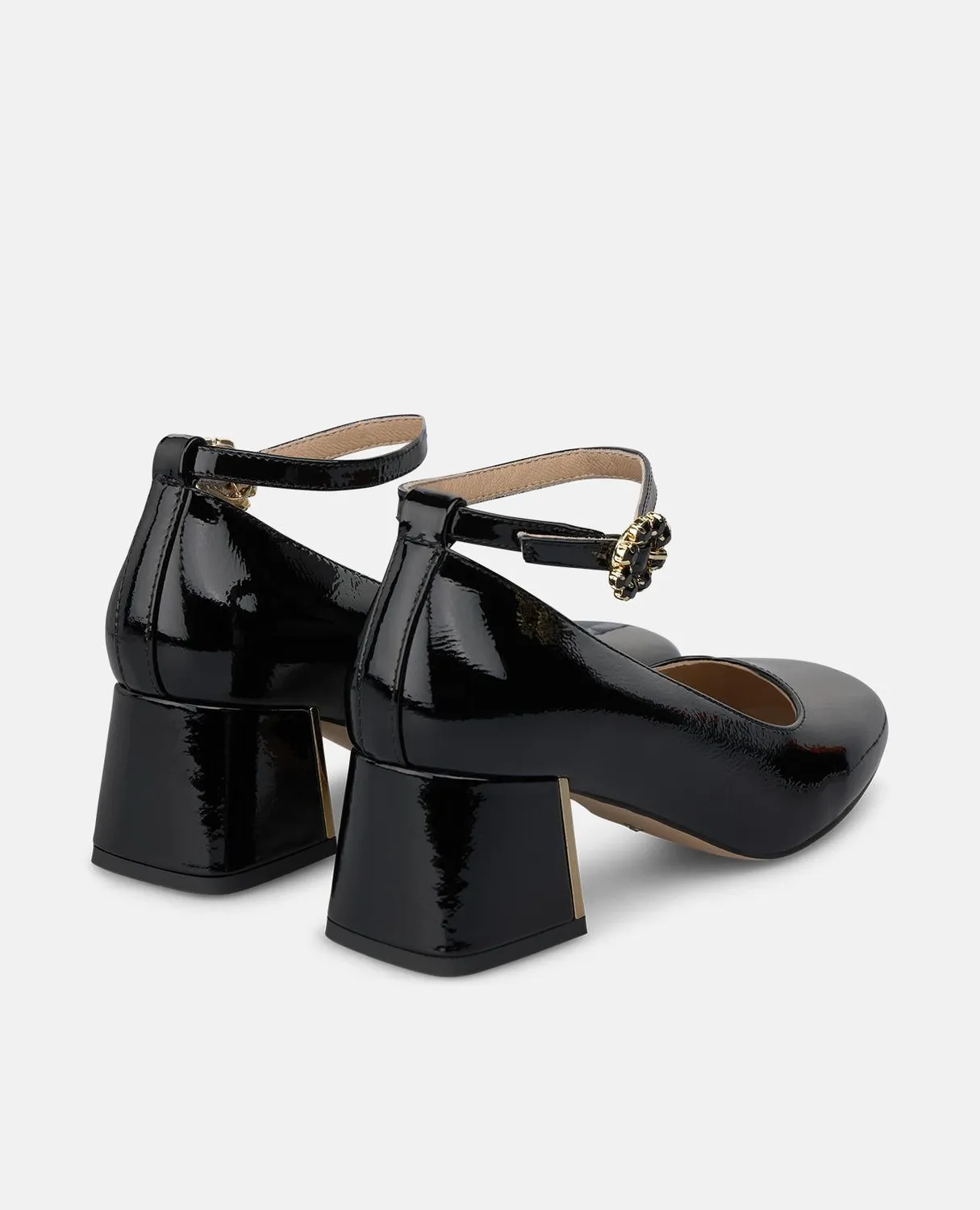 Alma en Pena I260154 escarpins vernis noirs 5,5 cm