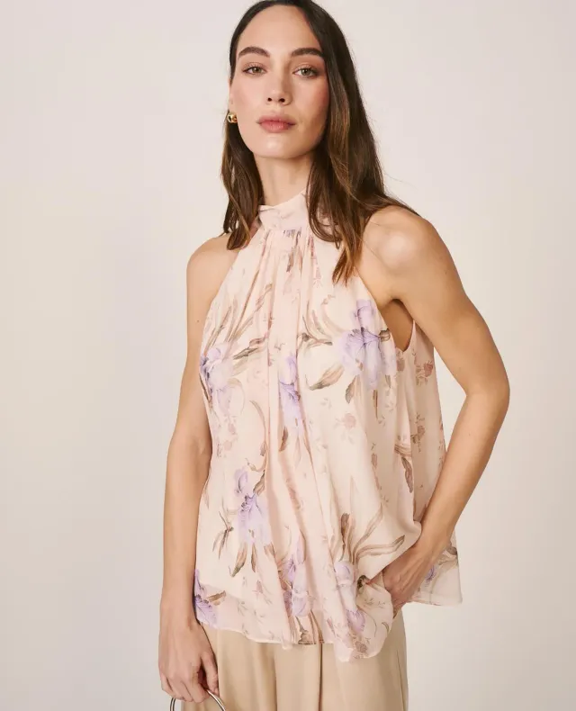 Alma en Pena V26CL0511 blouse halter lavande gaze