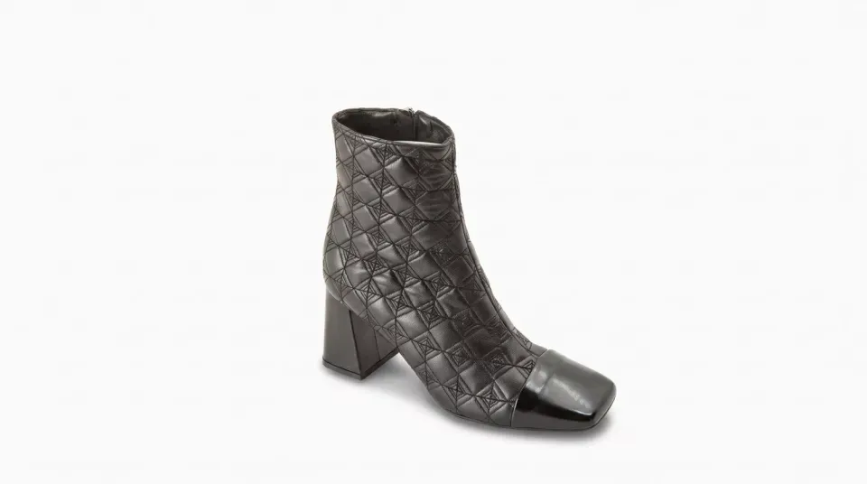 Matteo Pitti Sofy bottines noires matelassées talon