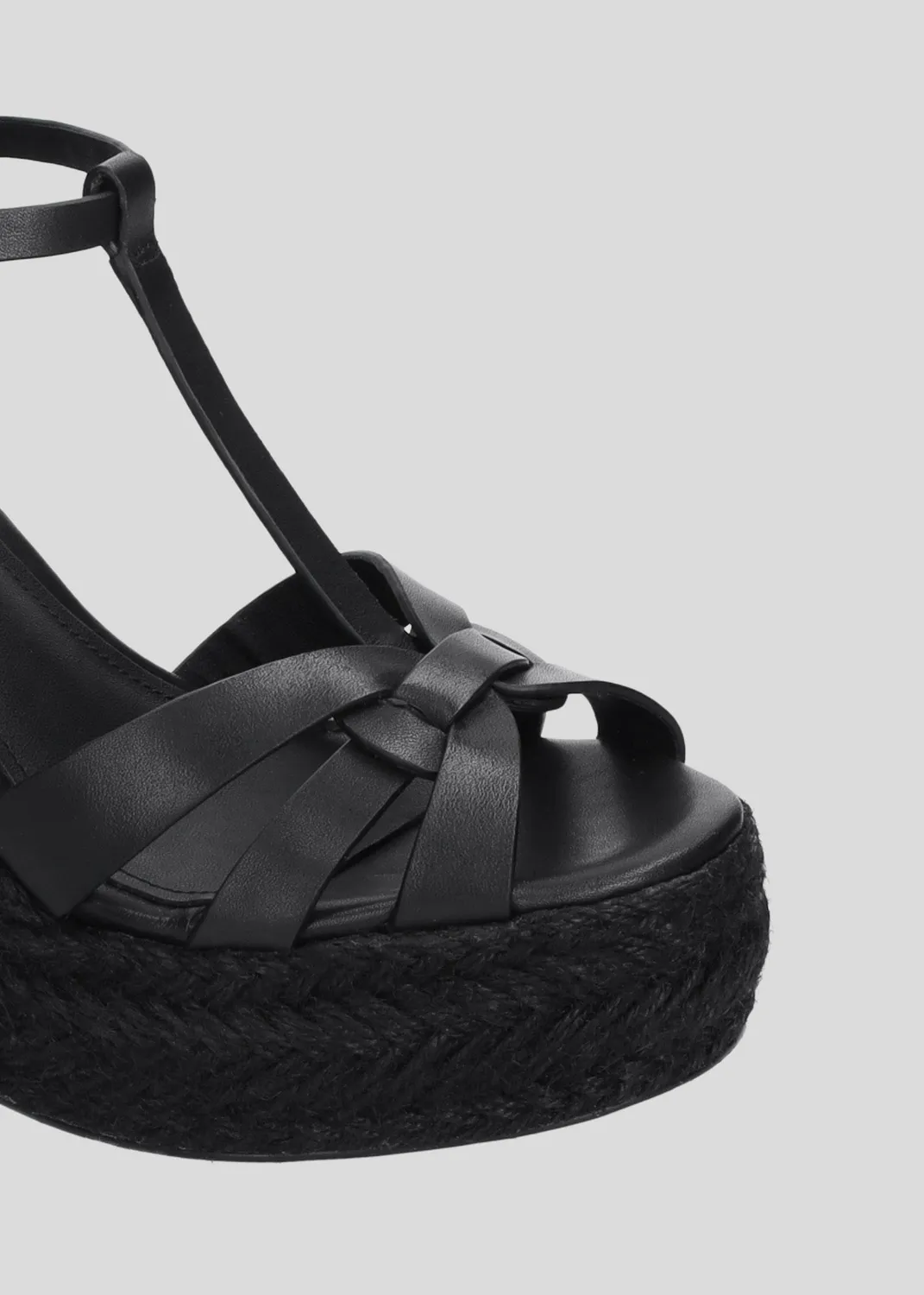 Lola Cruz Emily sandales à talon noir cuir