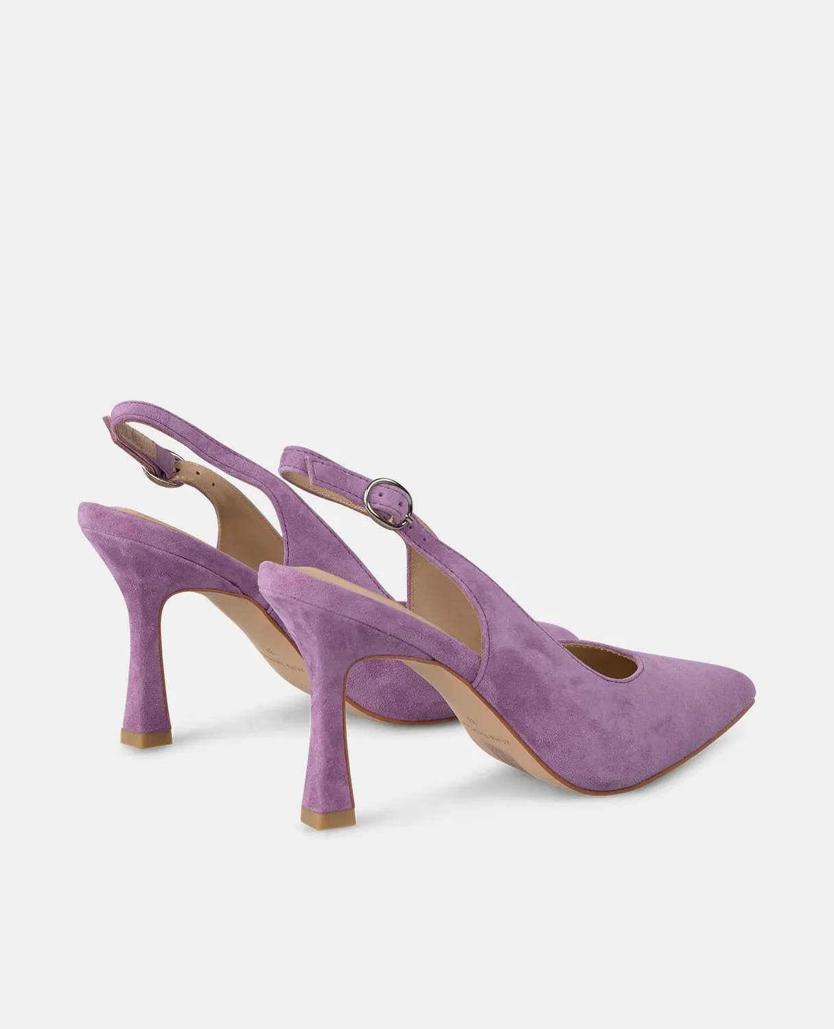 Alma en Pena V250600 escarpins slingback violet talon 9 cm