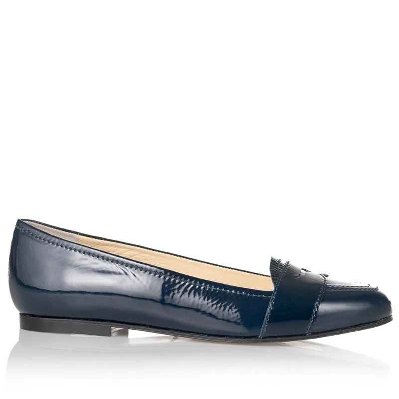 Bégum Paris Boston Vogue mocassin colvert cuir verni