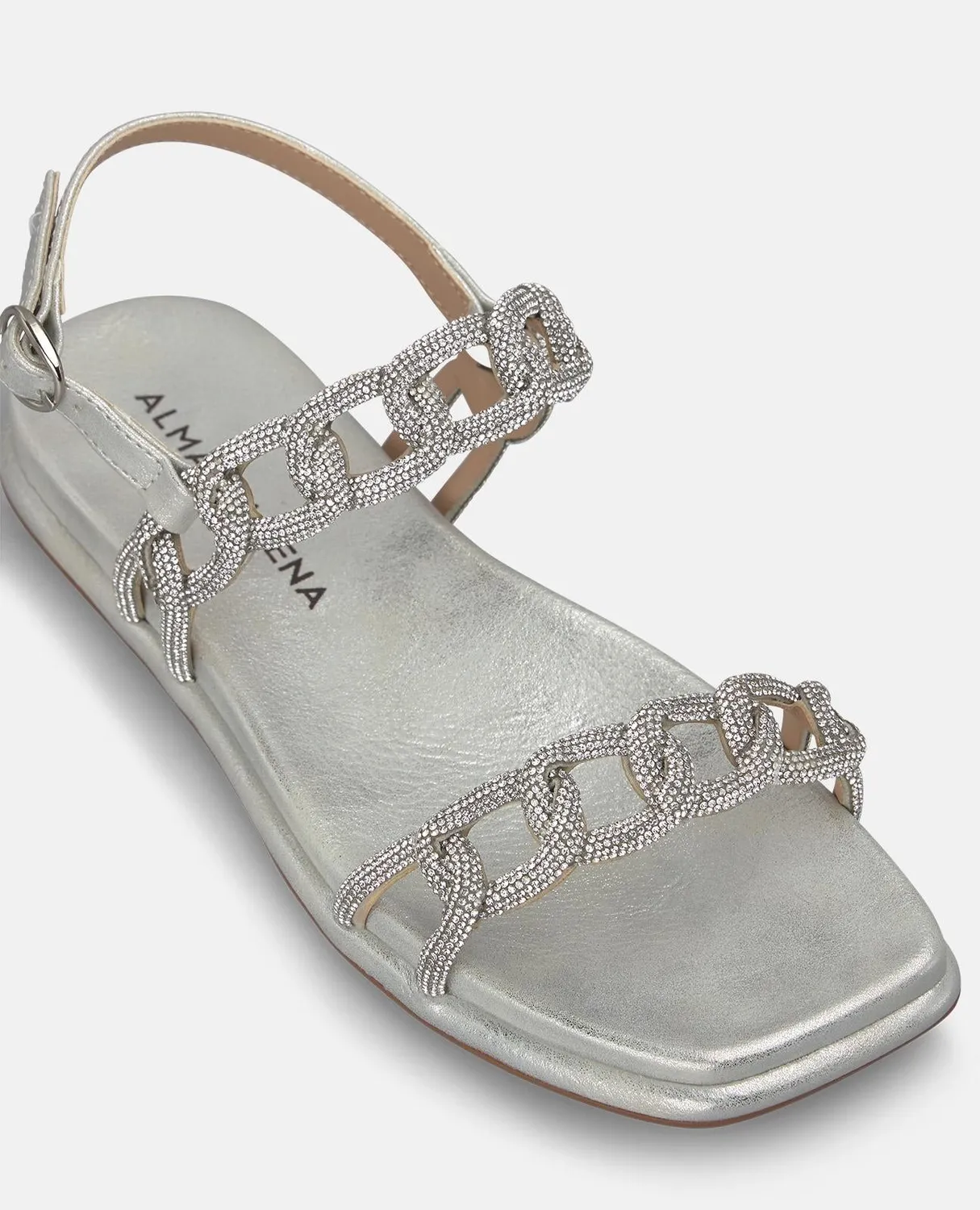 Alma en Pena V2651511 sandales plates argent brillant
