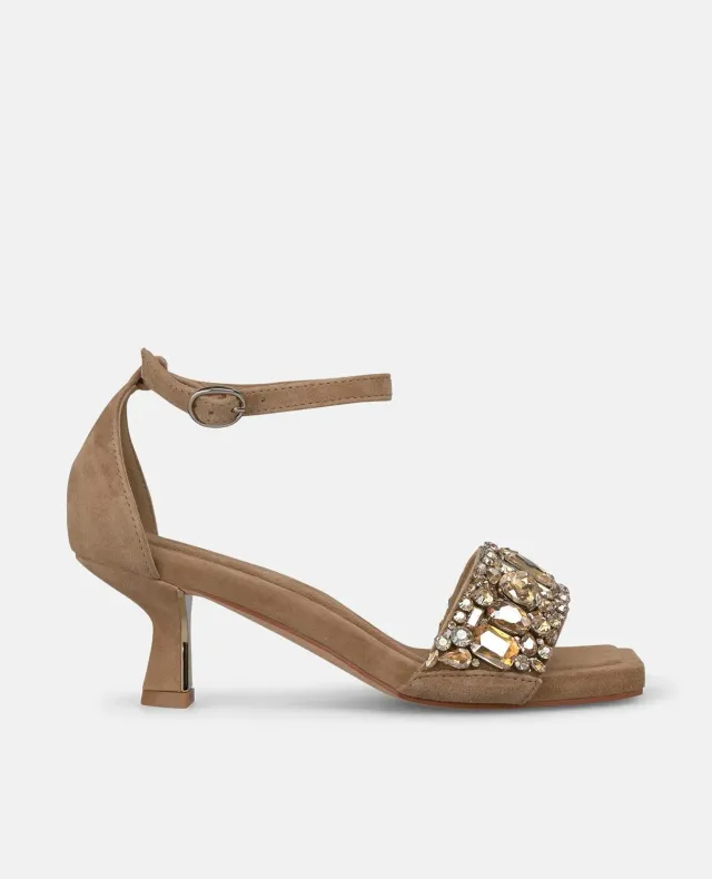 Alma en Pena I250094 sandales camel bijou cuir 5,5 cm
