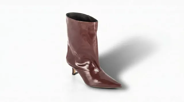 Matteo Pitti Penny bottines bordeaux petit talon