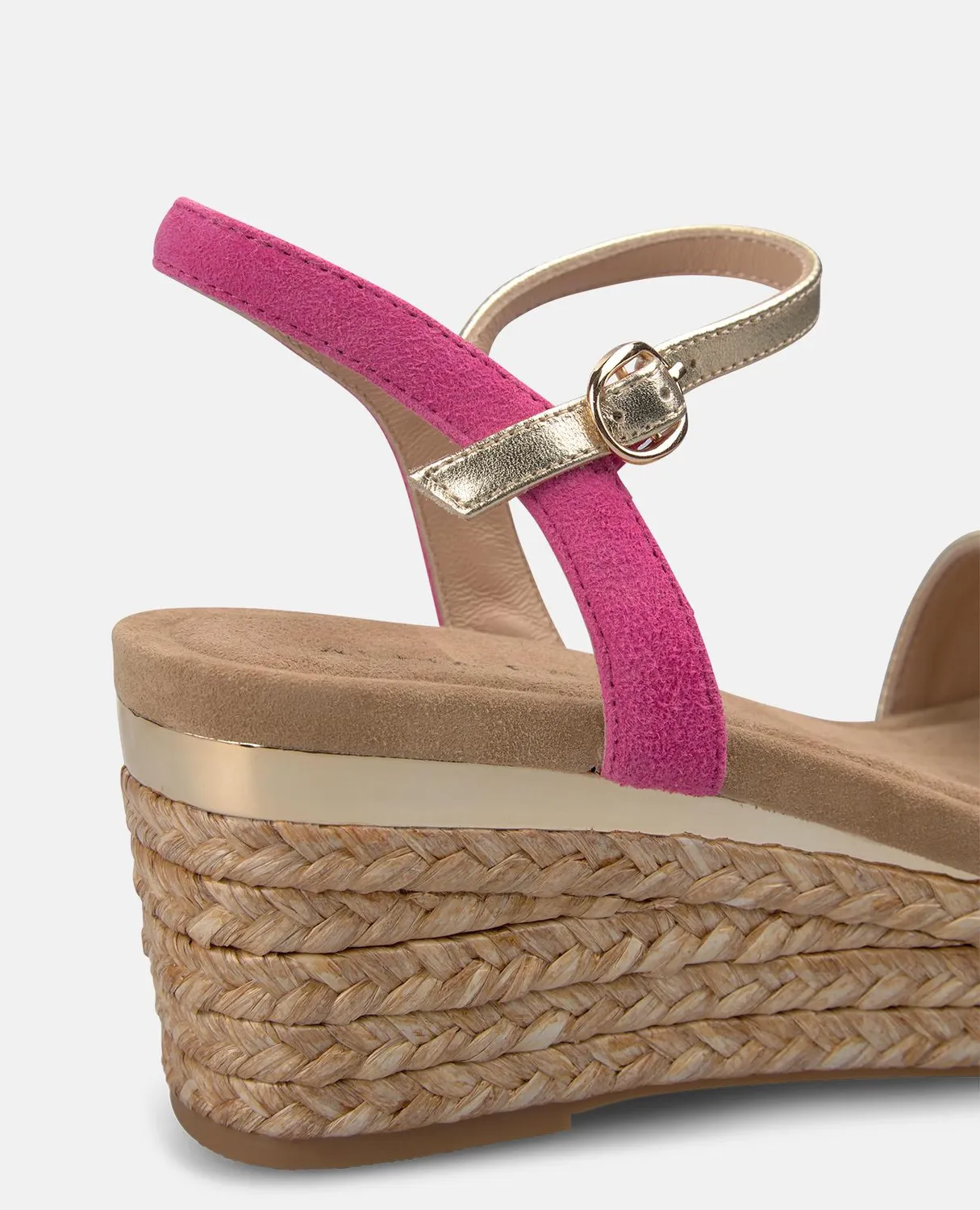 Alma en Pena V266500 sandale compensée fuchsia 7,5 cm