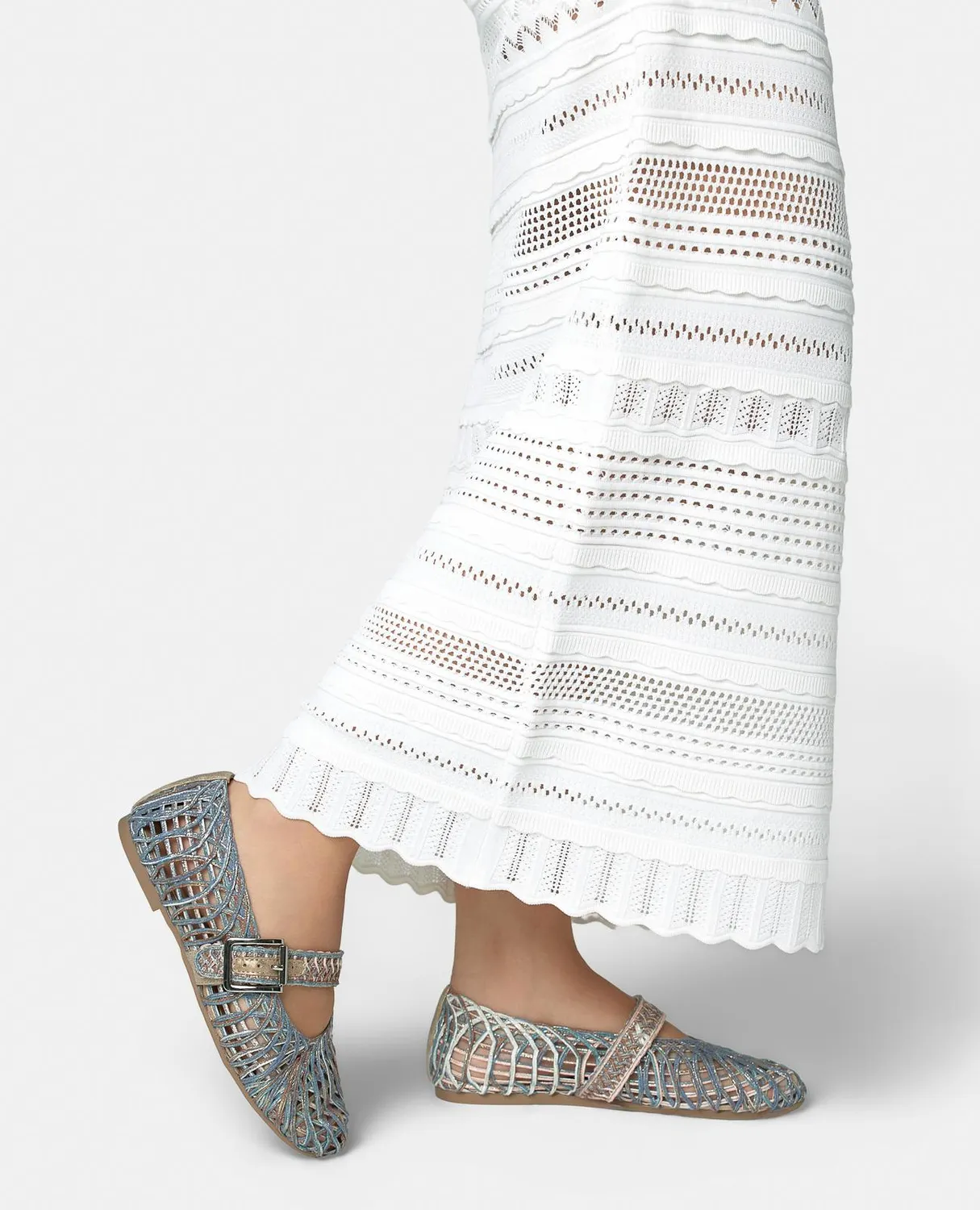 Alma en Pena V2650053 ballerines bleues boucle bijou plates