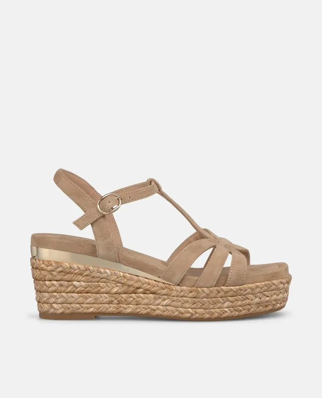 Alma en Pena V266507 sandales compensées beige esparto