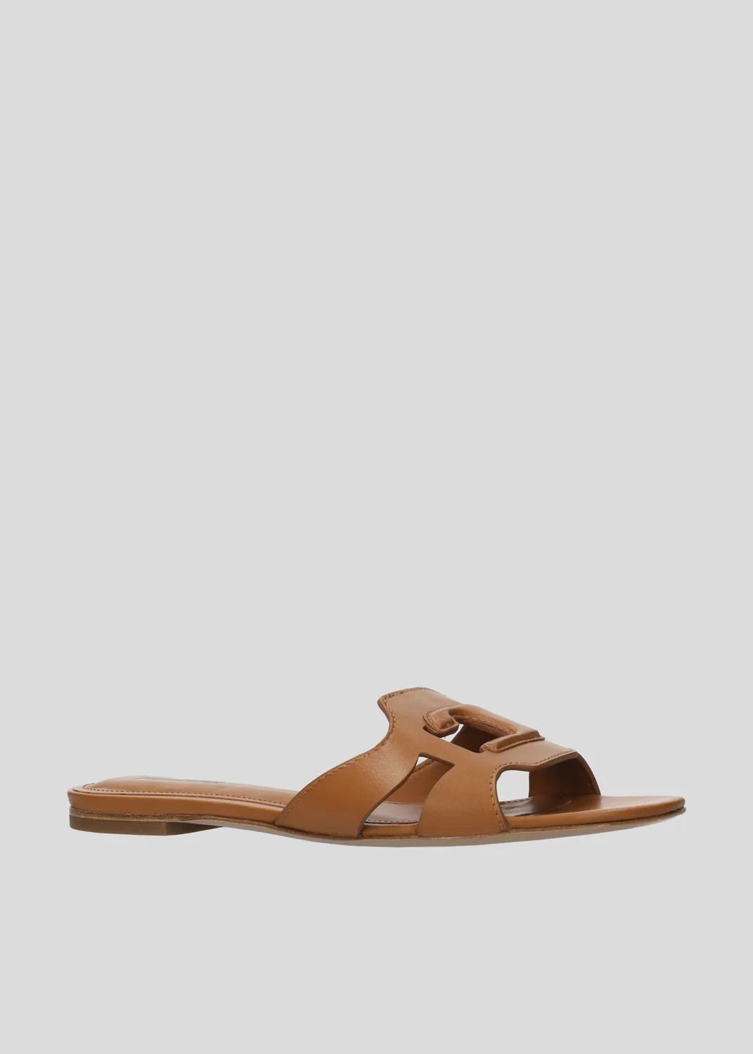 Lola Cruz Cuirine sandales plates cuir cuero