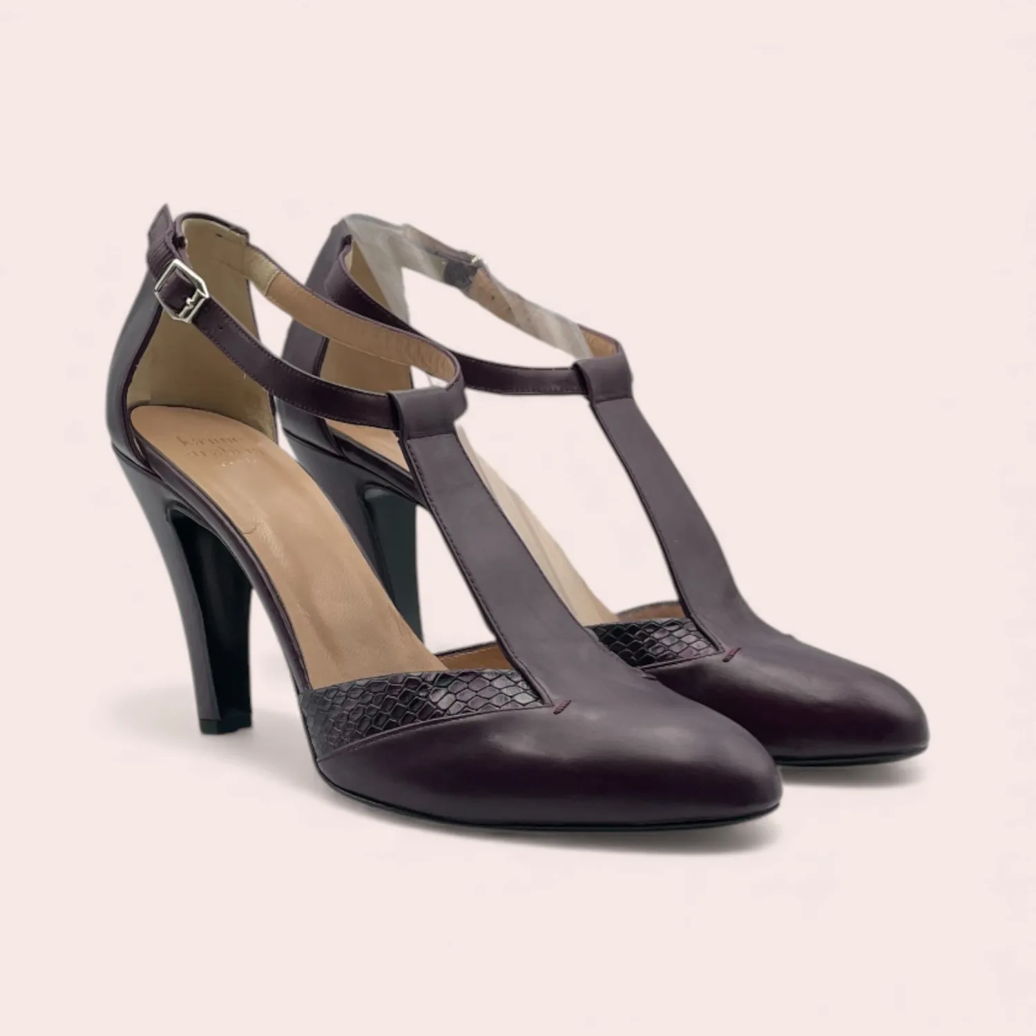 Karine Arabian Nell escarpins Salomé noir python 90