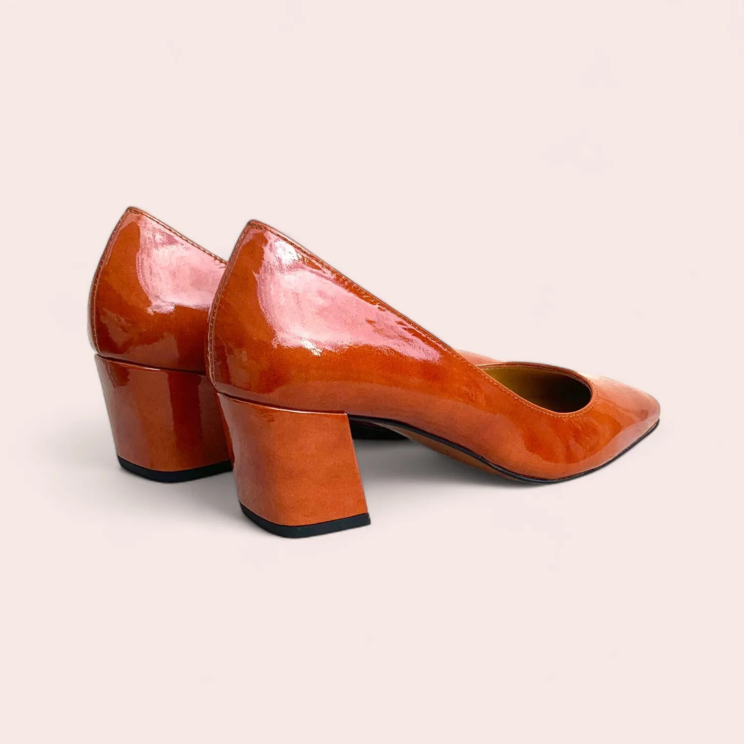 Karine Arabian TALINE escarpins vernis talon 55mm noir