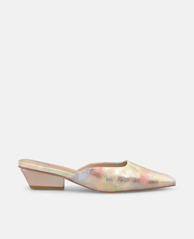 Alma en Pena V260750 mules cuir rose pointure 35 talon 3 cm