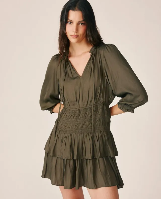 Alma en Pena I26CL0109 robe kaki col V