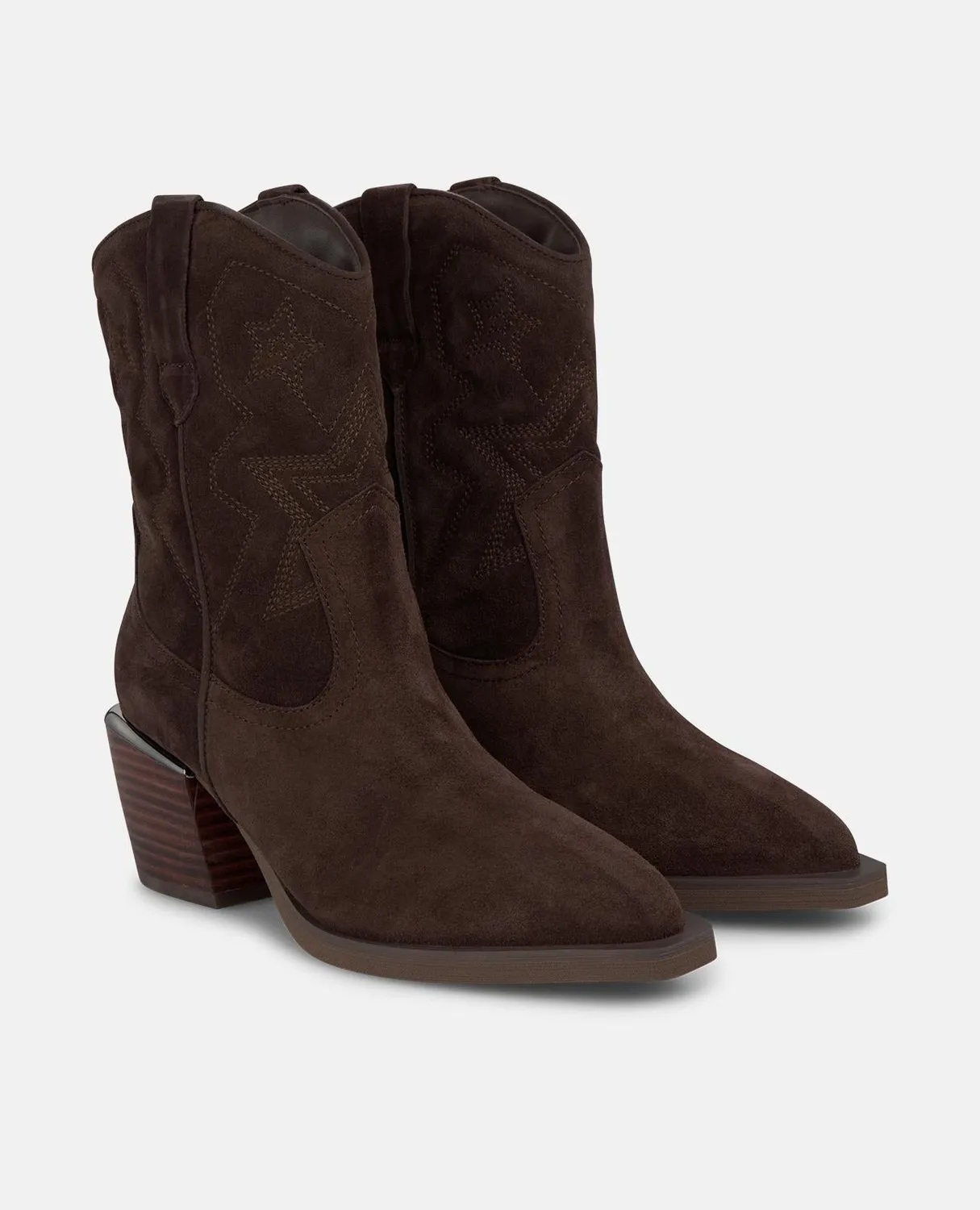 Alma en Pena I250812 bottines marron cuir 7 cm