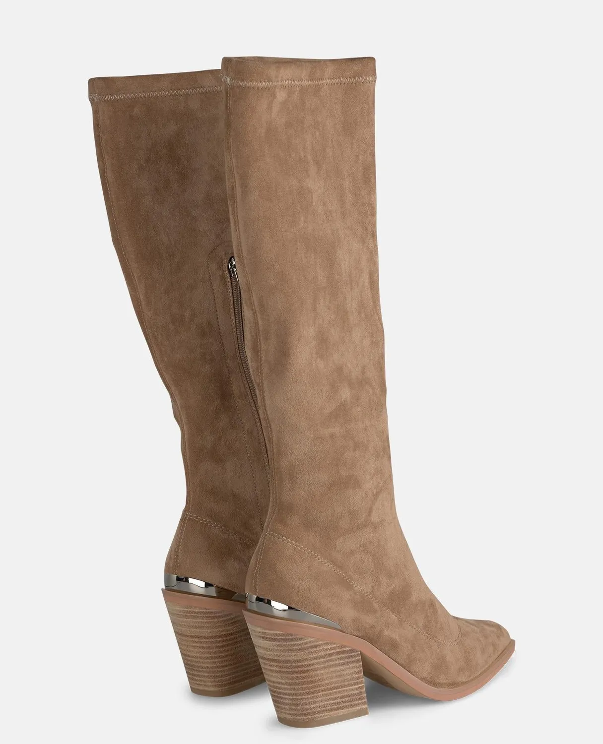 Alma en Pena I2552611 bottes à talon vison 8 cm