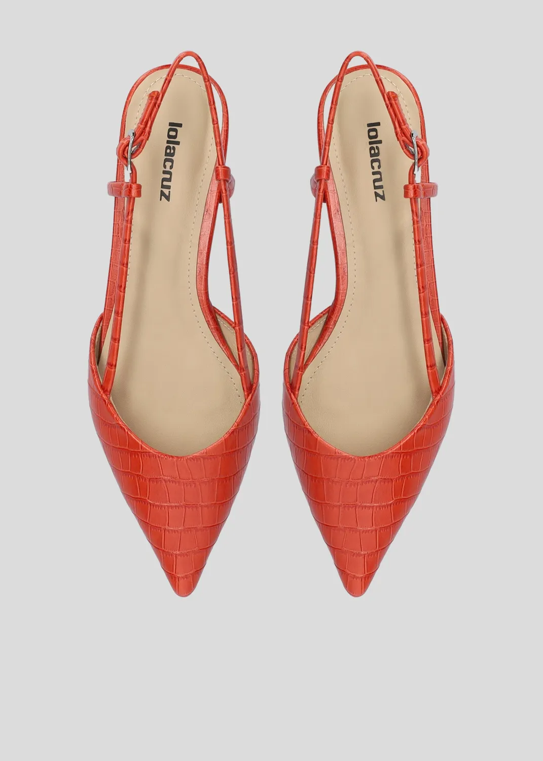 Lola Cruz Carmen ballerines rouge
