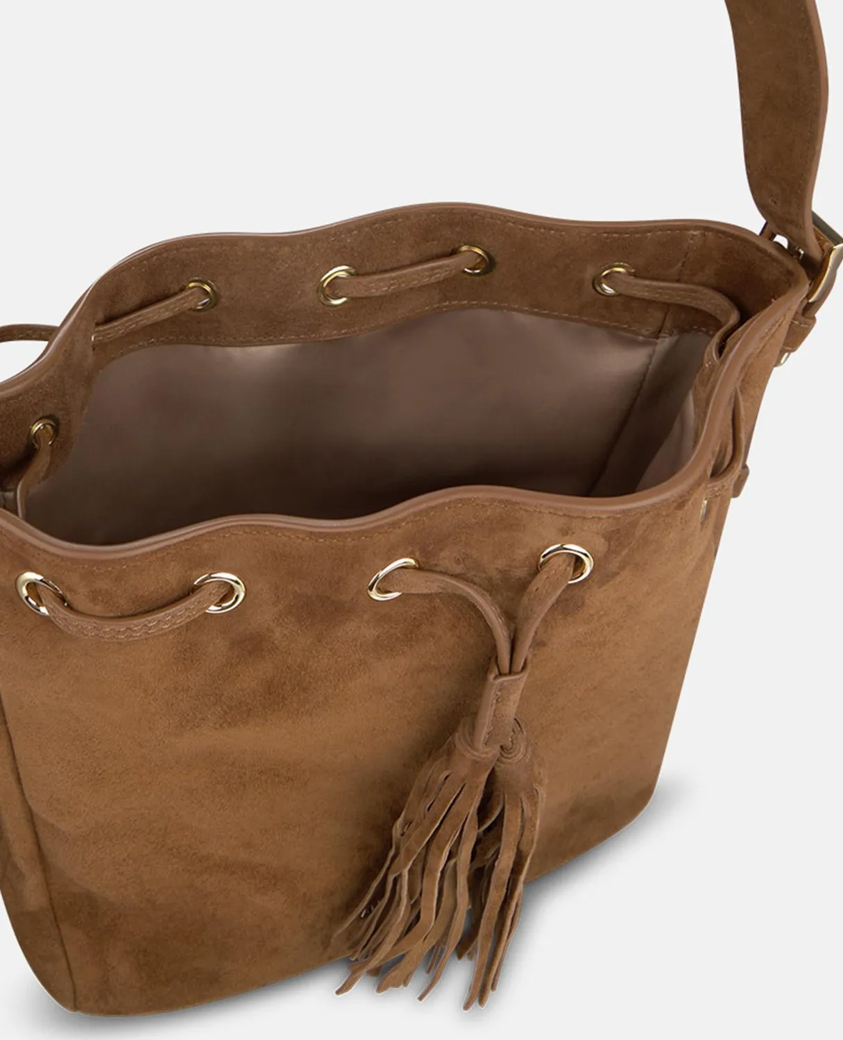 Alma en Pena BG246 sac bourse daim camel