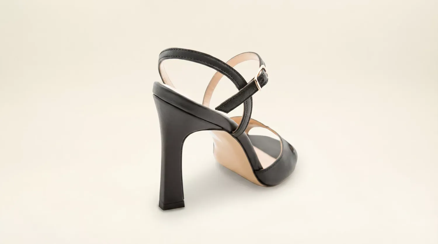 Matteo Pitti Eva sandale noire bride cheville cuir