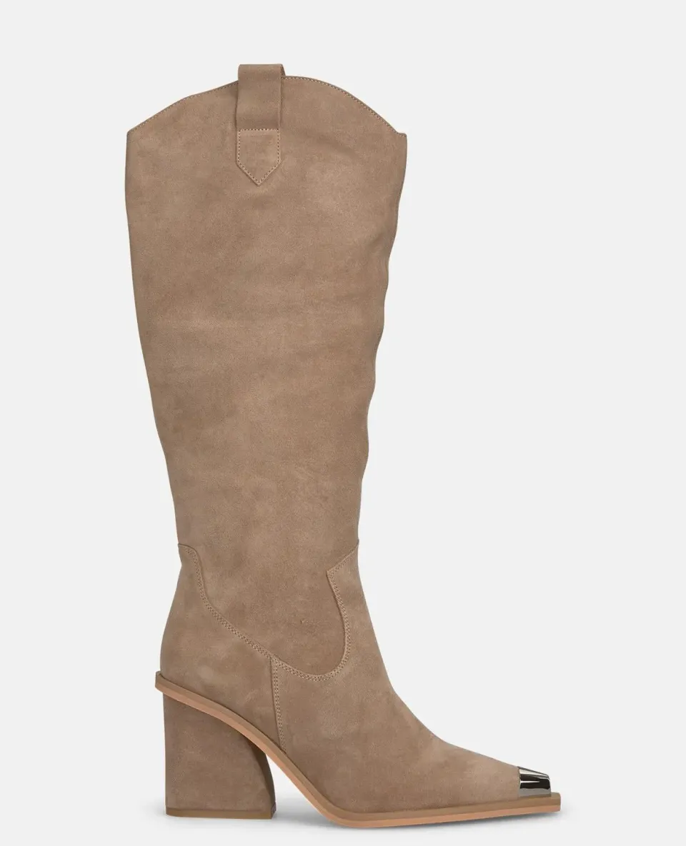 Alma en Pena I250896 bottes à talon vison cuir
