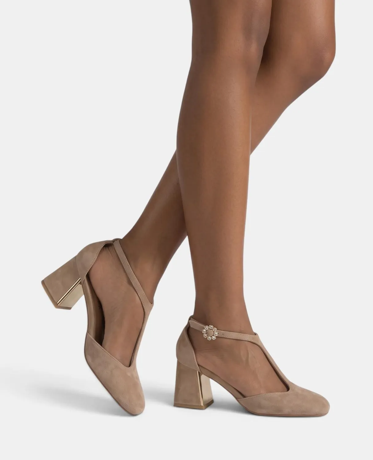 Alma en Pena I260164 escarpins sable ante talon 7 cm