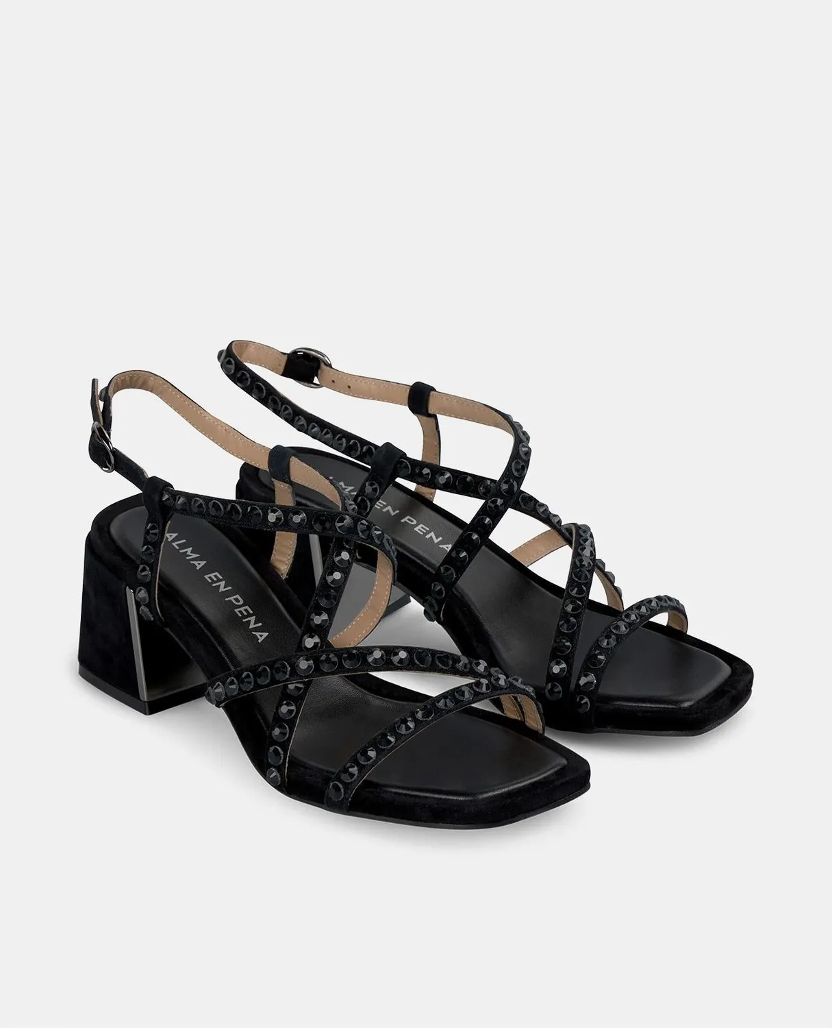 Alma en Pena V250965 sandales cuir noir 6 cm