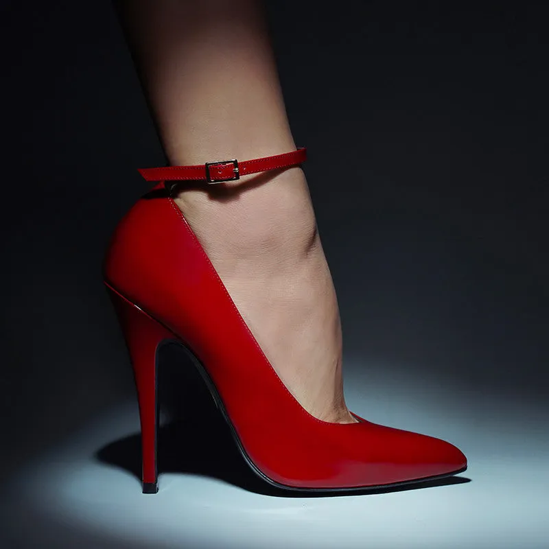 Maison Ernest Go 120 escarpin rouge cuir vernis talon 12 cm