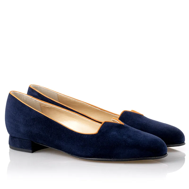 Bégum Paris Olympe ballerines havane velours 1,5 cm