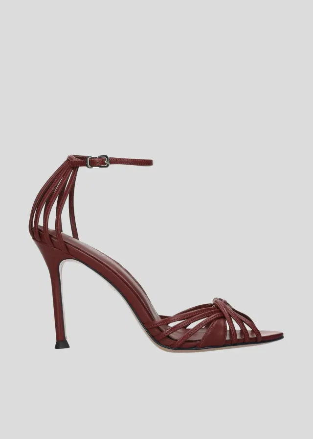 Lola Cruz Heura Sandal 95 sandales talons bordeaux