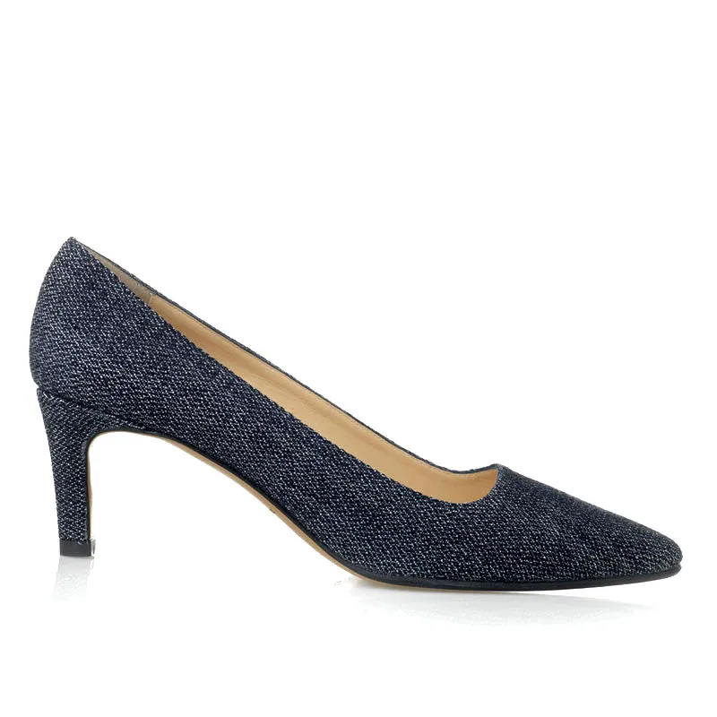 Bégum Paris Pentagone escarpins toile denim