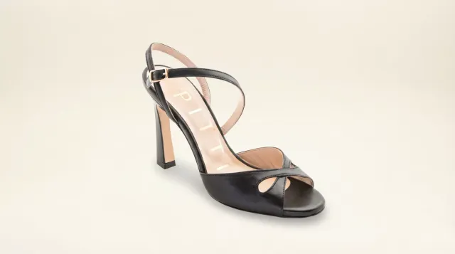 Matteo Pitti Eva sandale noire bride cheville cuir