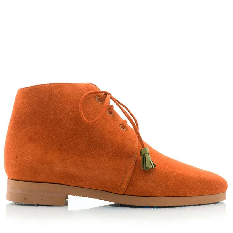 Bégum Paris Junon bottine rouille plate cuir