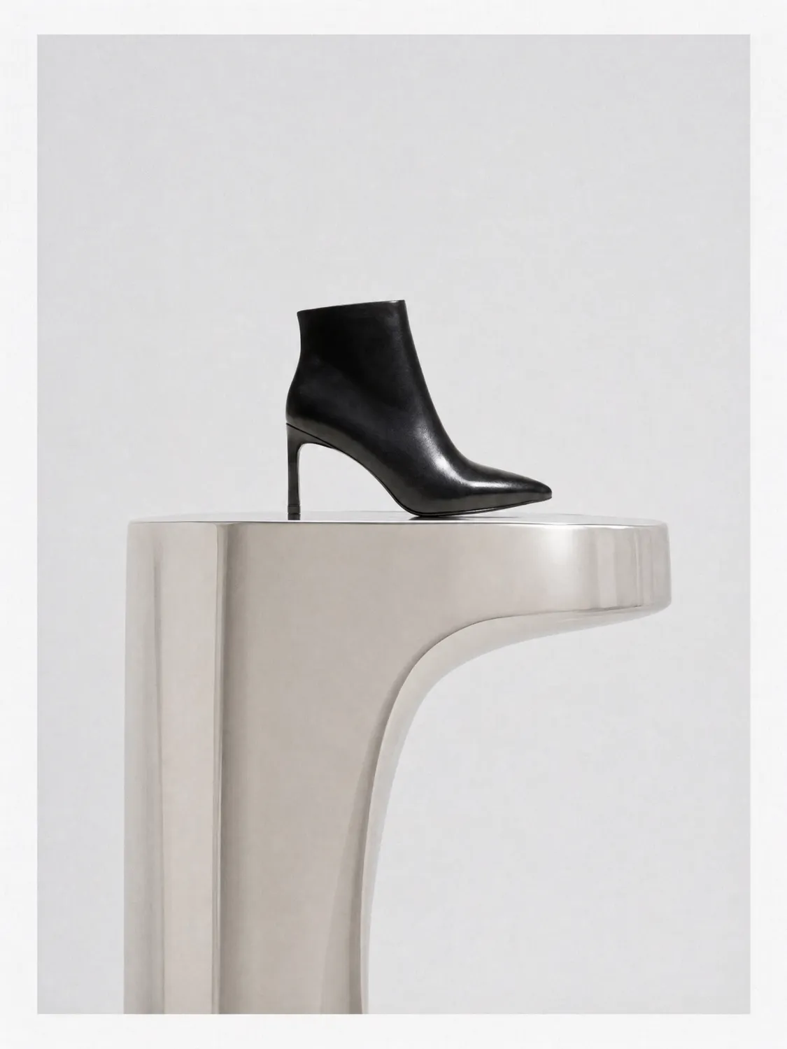 Mi/Mai Noura Black Calf bottines noir veau 8 cm