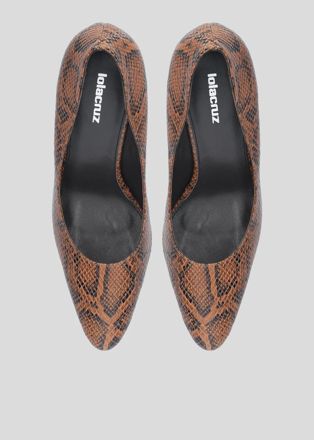 Lola Cruz Carmela 80 escarpins caramel talon 8 cm