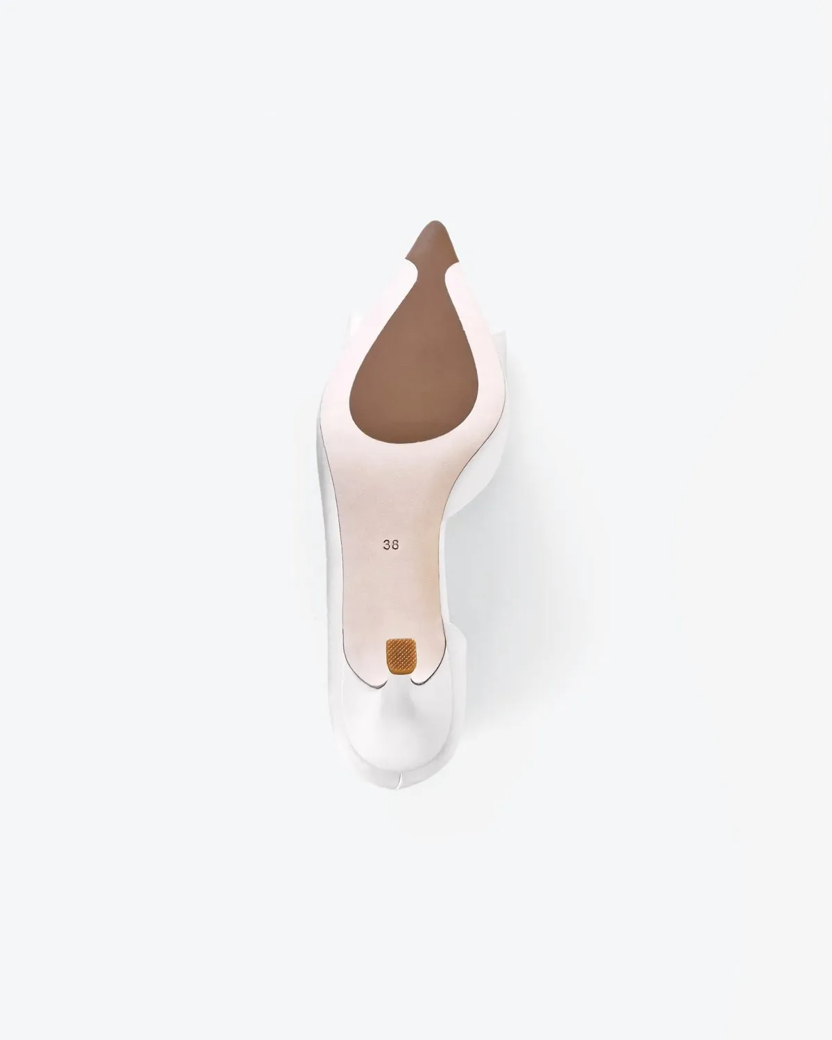 Mi/Mai Iris White Satin escarpins mariée noeud strass