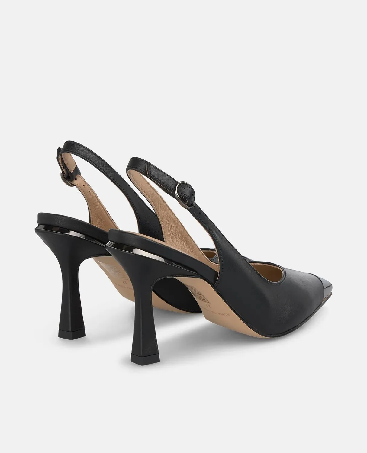 Alma en Pena I250392 escarpins noir cuir talon 9 cm