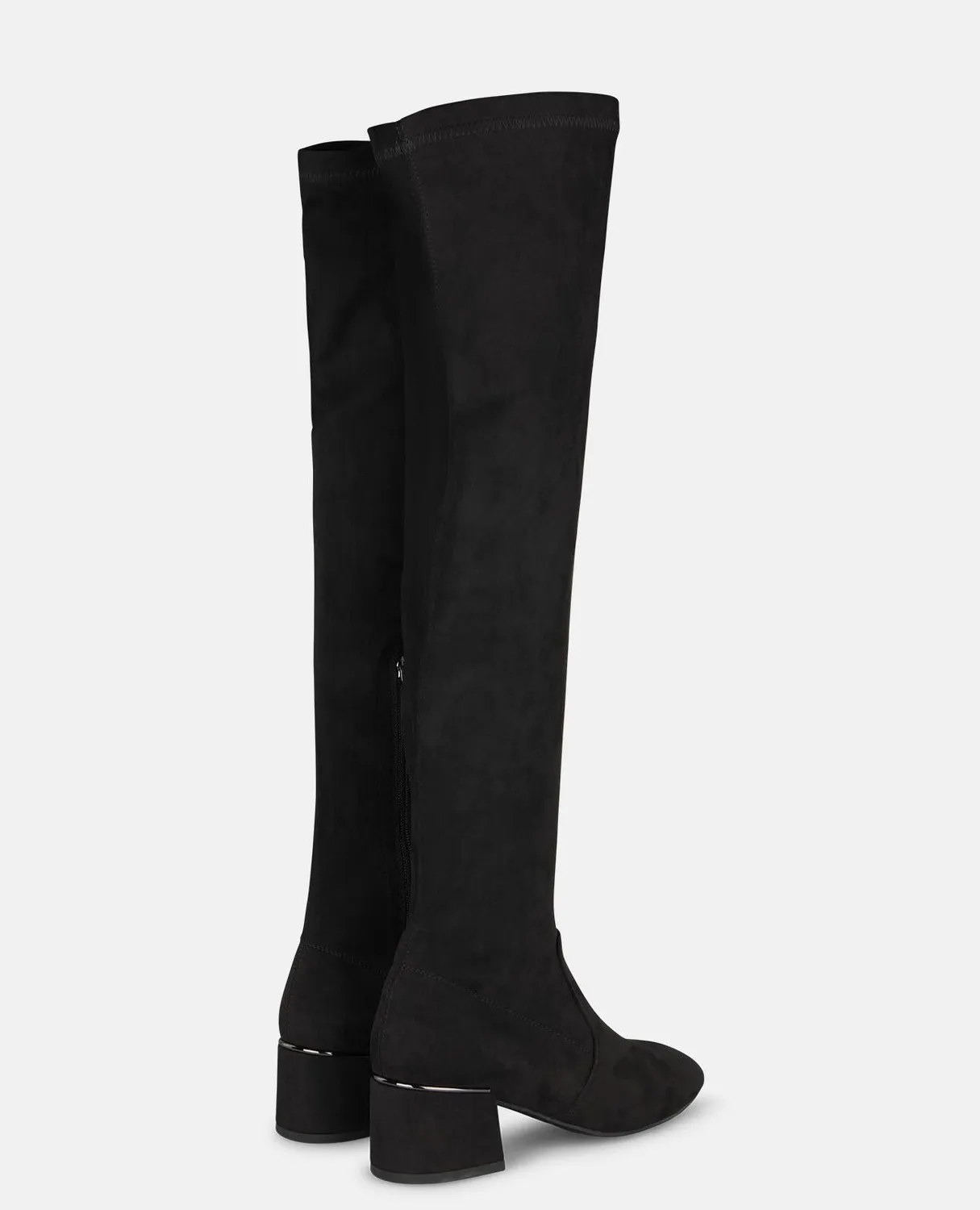 Alma en Pena I2652092C botte haute noire textile talon 5,5 cm